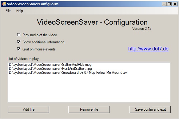 videoscreensaverScreenshot